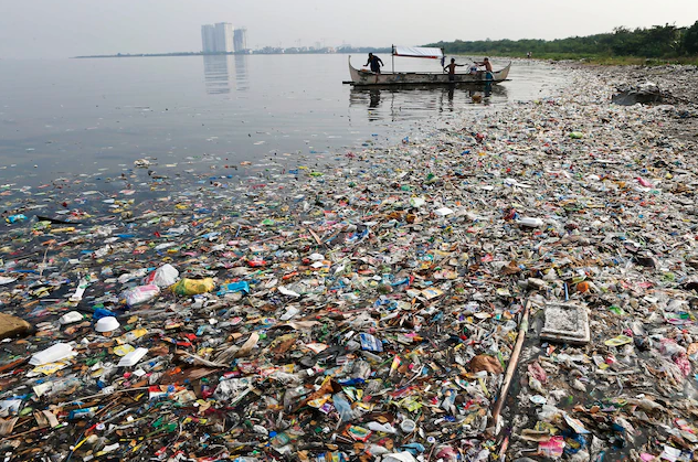 到2050年，海洋中所有塑料的重量可能與魚(yú)類的重量相當(dāng)