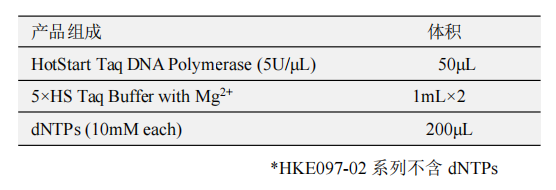 HotStart Taq DNA Polymerase(B) 產(chǎn)品包裝（A包裝）