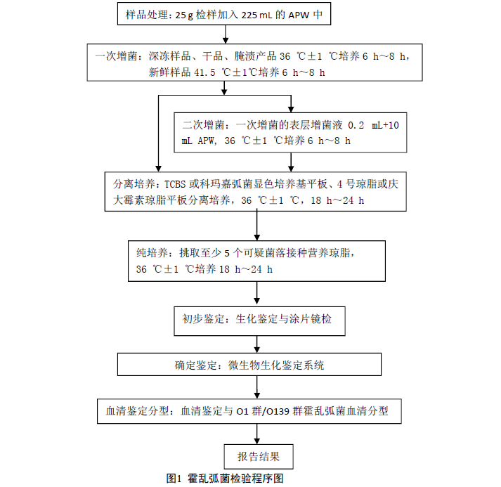 霍亂弧菌檢測(cè)流程